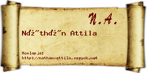 Náthán Attila névjegykártya
